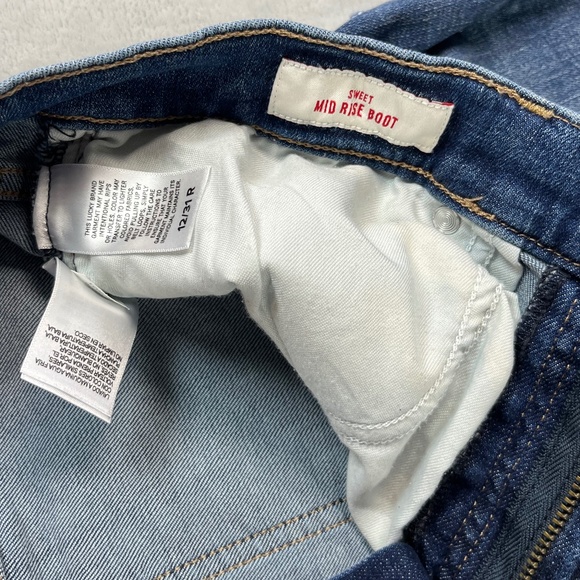 Lucky Brand Women's Jeans 12 / 31 R Mid Rise Sweet Boot Cut Casual Everyday Boho - Picture 8 of 14
